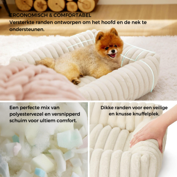 Orthopedisch Bolsterbed  – Perfect zowel voor hond als kat.