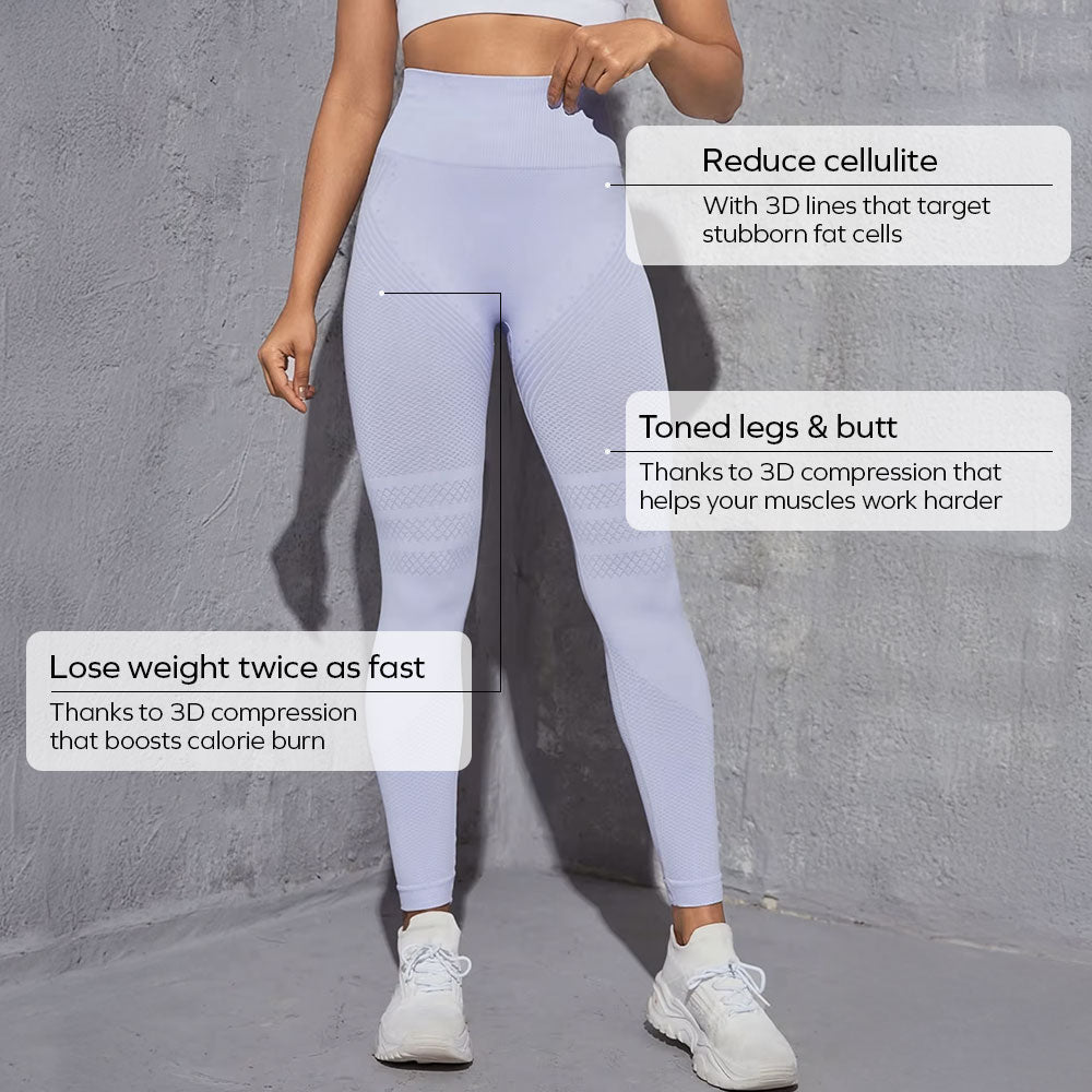 3D Legging | Licht paars